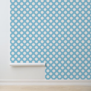 Blaue Polka-Punkte, Polka-Dot-Muster, Punkte, gepu Tapete