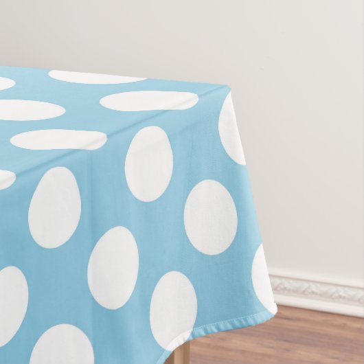 Blaue Polka-Punkte, Polka-Dot-Muster, Punkte, gepu Tischdecke (Beispiel)