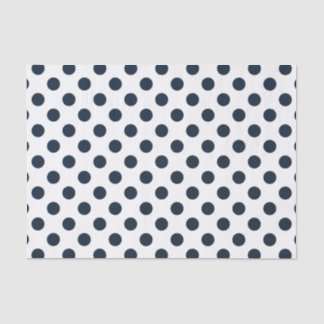 Blaue Polka-Punkte Seidenpapier
