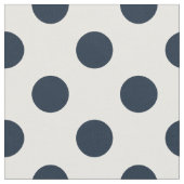 Blaue Polka-Punkte Stoff (Nahaufnahme)