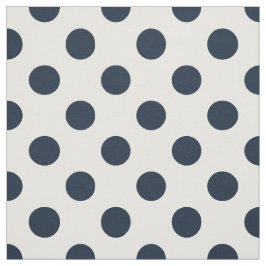 Blaue Polka-Punkte Stoff