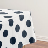 Blaue Polka-Punkte Tischdecke (Beispiel)