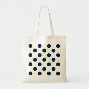 Blaue Polka-Punkte Tragetasche