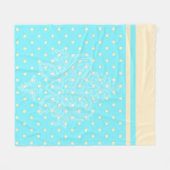 Blaue Polka-Punkte und gelbe Fleece (Vorderseite (Horizontal))