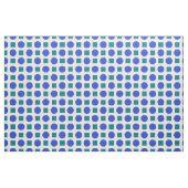 Blaue Polka-Punkte und grüne Quadrate Stoff (Fat Quarter (45,7 x 55,9 cm))