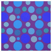 Blaue Polka-Punktmuster Stoff (Muster)