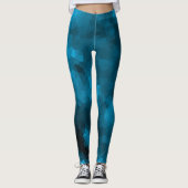 Blaue Polygonal Leggings (Vorderseite)