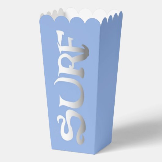 Blaue Popcorn-Boxen Geschenkschachtel (Vorderseite)