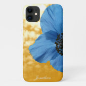 BLAUE POPPY Blume Case-Mate iPhone Hülle (Rückseite)