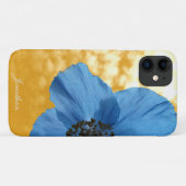 BLAUE POPPY Blume Case-Mate iPhone Hülle (Rückseite (Horizontal))