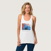 BLAUE POPPY Blume Traumrot Tank Top (Vorderseite Vollansicht)