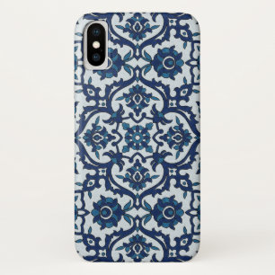 Blaue portugiesische Azulejos-Blumenkachel-Muster Case-Mate iPhone Hülle