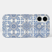 Blaue portugiesische Fliese Case-Mate iPhone Hülle (Rückseite (Horizontal))