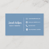 Blaue portugiesische Tile Business Card Visitenkarte (Rückseite)