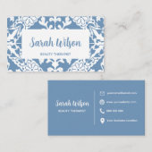 Blaue portugiesische Tile Business Card Visitenkarte (Vorne/Hinten)