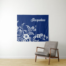 Blaue Porzellanblüte