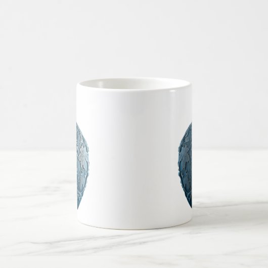 Blaue Porzellanvase Gravierte Tasse (Mittel)