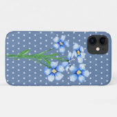 blaue Positionen auf weißen Sternen Case-Mate iPhone Hülle (Rückseite (Horizontal))