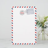 Blaue Postdienste - Sammlung Briefpapier (Stehend Vorderseite)