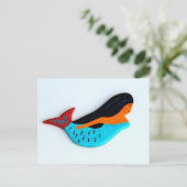 Blaue Postkarte (Stehend Vorderseite)