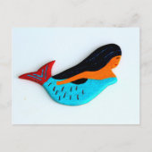 Blaue Postkarte (Vorderseite)