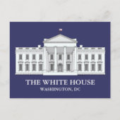 Blaue Postkarten des Weißen Hauses (Vorderseite)
