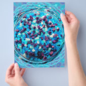 Blaue Potpourri-Massen Scrapbook-Papier Seiten (Hand)