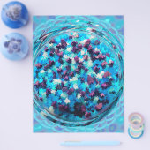 Blaue Potpourri-Massen Scrapbook-Papier Seiten (Einzeln)