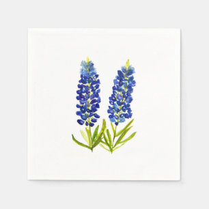Blaue Prächtige Lupinen Wildblume Texas Staatsblum Serviette