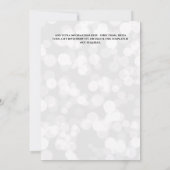 Blaue Prinzessin Quinceañera Fantasy Ballgow Rose Einladung (Rückseite)