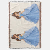 Blaue Prinzessin Wurfdecke Decke (Vorderseite Vertikal)