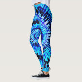 Blaue psychedelische leggings (Links)
