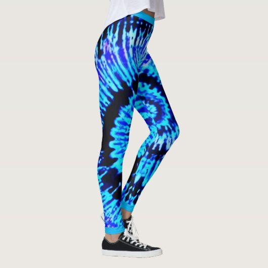 Blaue psychedelische leggings (Rechts)