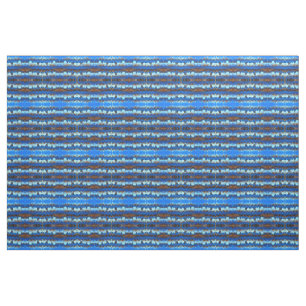 Blaue Pulsstripie Stoff