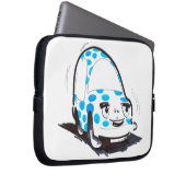 Blaue Punkt-Charakter-Auto-Laptop-Hülse Laptopschutzhülle (Vorne Rechts)