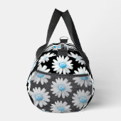 Blaue Punkt-Margerite Duffle Bag (Rechts)