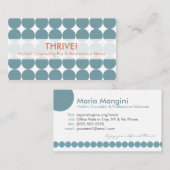 Blaue Punkt-Visitenkarten Visitenkarte (Vorne/Hinten)