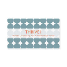 Blaue Punkt-Visitenkarten