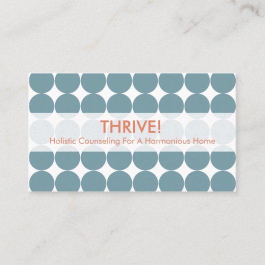 Blaue Punkt-Visitenkarten Visitenkarte (Vorderseite)