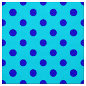 Blaue Punkte auf Cyan-Musterdesign Stoff (Muster)