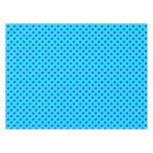 Blaue Punkte auf Cyan-Musterdesign Tischdecke (Vorderseite (Horizontal))