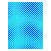 Blaue Punkte auf Cyan-Musterdesign Tischdecke (Vorderseite)