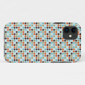 Blaue Punkte Case-Mate iPhone Hülle (Rückseite (Horizontal))