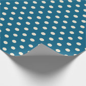 blaue Punkte Geschenkpapier (Ecke)