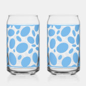 Blaue Punkte Glas (Rückseite)