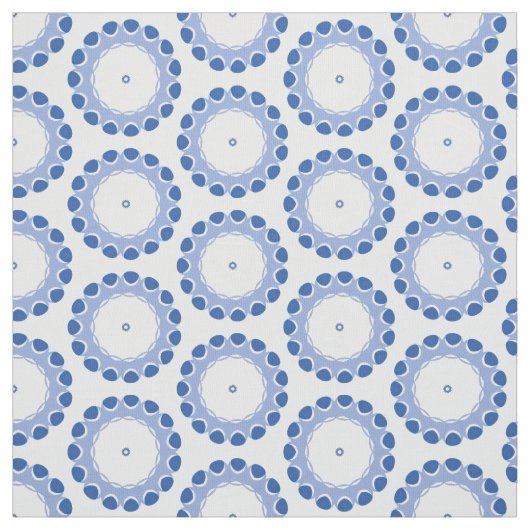 blaue Punkte in einem 1-Meter-Stoff Stoff (Muster)