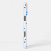 Blaue Punkte iPhone Hülle (Rechte Seite)