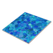blaue Punkte-Konfetti-Kachel Fliese (Seite)