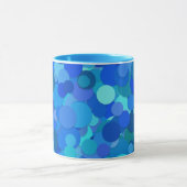 blaue Punkte-Konfetti-Kaffeetasse Tasse (Zentrum)