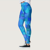 blaue Punkte-Konfetti-Leggings Leggings (Links)